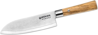 Böker Damast Olive Santoku Kochmesser