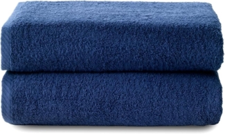 Top Towel - Plus - Große Badetücher - Badetücher - 2 Duschtücher - 100x150 cm 100 % Baumwolle - Marine