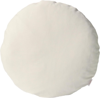 Kissenhülle rund ca. 50 cm Ø 100% Baumwolle natur beties "Farbenspiel"