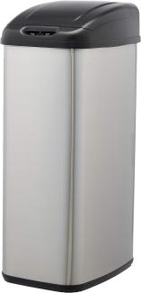 AmazonBasics Automatischer Mülleimer aus Edelstahl, für schmale Räume, 50 l