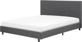 Wasserbett ALBI 160 x 200 cm Stoff Grau