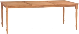 vidaXL Batavia-Tisch 200x100x75 cm Teak Massivholz 316033