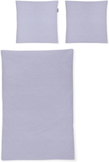 Irisette Seersucker Bettwäsche Set Easy 8517 lavend 155 x 220 cm + 1 Kissenbezug 80x80 cm