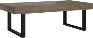 vidaXL Couchtisch Grau und Schwarz 120x60x40 cm MDF und Eisen 286104