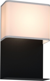 Eglo 99069 Wandleuchte GALDAKAO weiß, schwarz L:20 12,5 H:32cm mit Wippschalter 3000K inkl. Ablagefläche