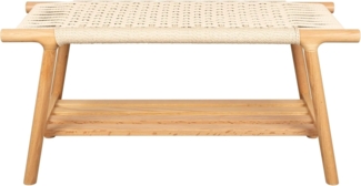 Sitzbank Kintaro aus Eiche | Japandi-Design mit Seilgeflecht