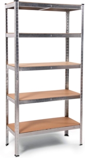 ONDIS24 Schwerlastregal Metallregal Thomas, Lagerregal 90 x 40 x 180 (H) cm, Kellerregal, 1-tlg, 875kg Steckregal mit 5 Einlegeböden, Werkstattregal 5X 175kg belastbar