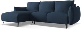 Ecksofa mit Schlaffunktion Links Malie in Strukturstoff