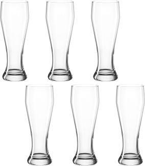 montana: :basic Weizenbierglas, 6er Set, Weißbierglas, Weizenglas, Weizenbier, Bierglas, Weizenbier Glas, 500 ml, 075052