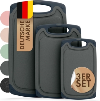 Blumtal Schneidebrett Frühstücksbrettchen Kunststoff, 2er-/3er-Set, verschiedene Größen, (3-St), Brettchen spülmaschinenfest Kunststoff BPA-frei