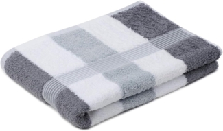 Gözze Badetuch New York, Walkfrottee (1-St), gestreift, mit strukturierter Borte, reine Baumwolle