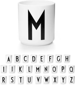 Design Letters Porzellan Kaffeetassen A-Z Weiß | Weihnachten dekoration | Kaffeetasse Weihnachtsgeschenke für frauen, Männer | Premium dekorativen Buchstaben becher | Verwendung als Teetasse