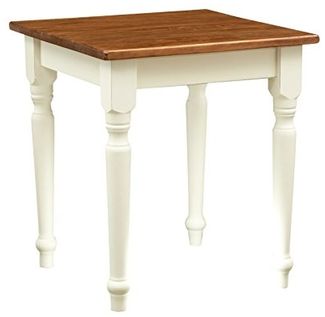 Biscottini Holztisch L 70 x T 70 x H 78 cm Made in Italy | Landhausstil Küchentisch klein 2/4 Personen | Esstisch klein