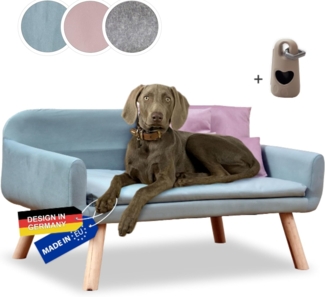 Rohrschneider Tiersofa edles Hundesofa Hundecouch CHICAGO inkl. Hundekotbeutelset