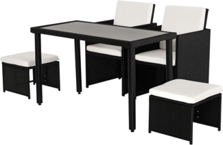 Outsunny Sitzgruppe Sitzgruppe aus Polyrattan geflecht