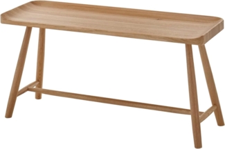Robas Lund, Sitz-/Garderobenbank MARINGA, Eiche massiv, Natur geölt, B/H/T: 95/45/35 cm