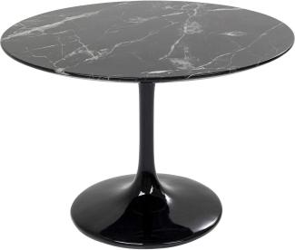 Kare Tisch Solo Marble Schwarz Ø110 Esszimmertische, Polyresin, 110cm