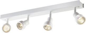 SLV No. 1002030 PURI CW Wand- und Deckenaufbauleuchte quad GU10 weiß 4x50W