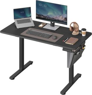 SONGMICS Höhenverstellbarer Schreibtisch elektrisch, 60 x 120 x (72-120) cm, Verstellbarer Tisch, Memory-Funktion für 4 Höhen, für Homeoffice, Arbeitszimmer, tintenschwarz LSD132B01