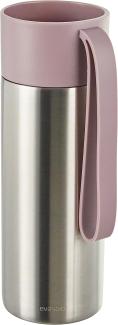 Eva Solo To Go Cup, To Go Becher, Kaffeebecher, Teebecher, Coffee to go, Becher, Edelstahl/Kunststoff/Silikon, Nordisch Rosa, 350 ml, 567469