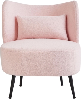 Sessel OTSBY II Bouclé Pastellrosa