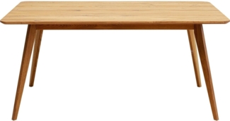 Kare Design Tisch Memo, Braun, 6-8 Personen, FSC Zertifiziert, Skandinavisches Design, Hochwertig, Zeitlos, Esszimmertisch, Wohnzimmer, Eiche Massivholz, Geölt, 75 x 160 x 90 cm (H/B/T)