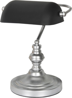 Tischleuchte Nantwich Silber / Schwarz 1 x E27 [lux. pro]