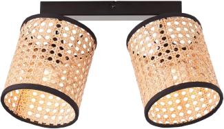 Brilliant Leuchten No. 99486-06 Spotbalken Wiley 2-flammig E14 Rattan