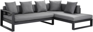 Vente-unique - Garten-Ecksofa - Aluminium - Anthrazit - MOLOKAI von MYLIA