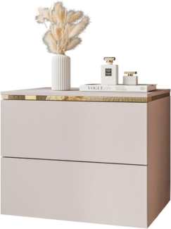 Lookway Nachttisch Hängende AURORA II KASCHMIR mit LED-Beleuchtung (1x Nachttisch), Breite: 50 cm