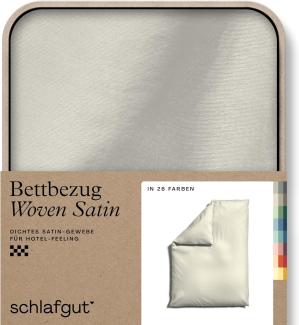 Schlafgut Woven Satin Bettwäsche|Bettbezug einzeln 155x220 cm| yellow-light