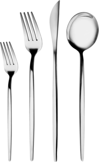 Karaca Besteck-Set Karaca Bella 6 Personen Besteckset mit Boxen, 24 Teilig