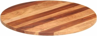 Tischplatte Massivholz Palisander Rund 25-27 mm 80 cm
