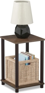 Furinno Haydn Beistelltisch, Holz, Walnuss/Braun, 34. 04x34. 04x50. 8 cm