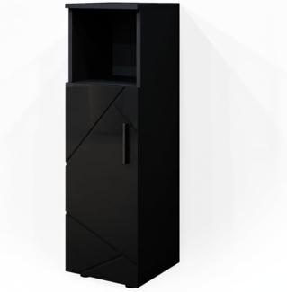 Midischrank Irma Anthrazit Hochglanz 30 x 95 cm Vicco