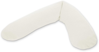 Theraline Ersatzbezug für Das Original Schwangerschaftskissen & Stillkissen, Stillkissen Bezug 190 cm, Feinstrick aus 100% Baumwolle, Farbe: Creme