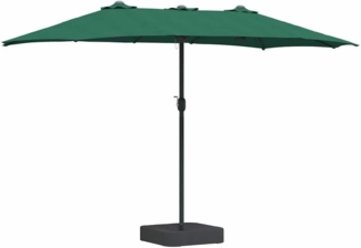 vidaXL Gartenparasol Grün 385 x 209 x 244 cm Stoff 42003276