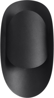 Wandleuchte, Stahl, schwarz, H 30 cm