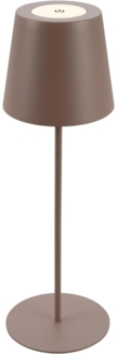 BRILONER - LED Tischlampe kabellos mit Touch, dimmbar in Stufen, höhenverstellbar, Nachttischlampe, Leselampe, LED lampe, Campinglampe, Tischleuchte, Akku Lampe, Outdoor Lampe, 36x10,5 cm, Umbrasand