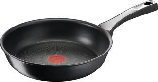 Tefal G25906 Unlimited On Bratpfanne | 28 cm | mit kratzfester Titanium Antihaft-Beschichtung | Thermo-Signal | PFOA-frei | geeignet für alle Herdarten, auch für Induktionsherde | Schwarz