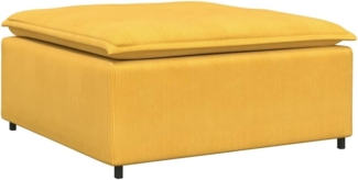 vidaXL Modulares Sofa Fußhocker-Modul Hellgelb 100x100x48 cm 4104503