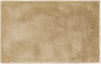 andiamo Badematte rutschfest Florida - Badezimmerteppich weich und flauschig - Badteppich rutschfest waschbar Duschvorleger Badvorleger für Badezimmer 50x80 cm Taupe