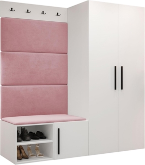 Garderoben-Set Mapreni I (Farbe: Weiß, Manila 09)