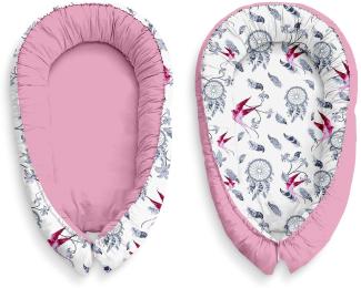 Multifunktionale Kuschelnest Babynest Kokon für Babys und Säuglinge, Nestchen, Reisebett, 100% Baumwolle, antiallergisch