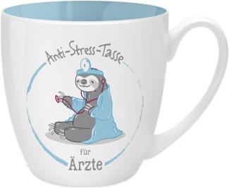 GRUSS & CO Anti-Stress-Tasse Motiv "Ärzte" | Tasse mit Spruch, 45 cl, New Bone China | Geschenk lustig | 45483