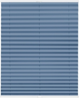 Lichtblick Sonnenschutzsysteme GmbH Thermo-Plissee Ljungby 85 cm x 160 cm (BxL) Hellblau Tageslicht mit Hitzeschutz; einfache Installation mit Klemmträgern; verspannt