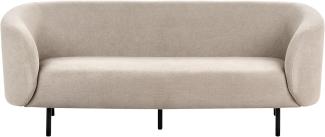 3-Sitzer Sofa Stoff taupe schwarz LOEN