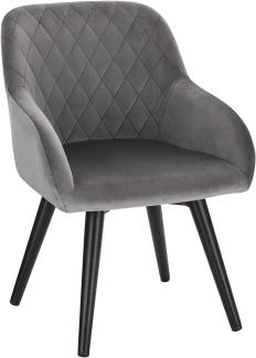 WOLTU Kinderstuhl aus Stoffbezug & Metall 55x29 cm grau