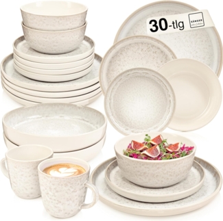 SÄNGER Kombiservice Key West- 30 teilig aus Steingut