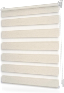 Doppelrollo Duo-Rollo Klemmfix, ohne Bohren, blickdicht, LICHTBLICK ORIGINAL, Lichtschutz, ohne Bohren, freihängend, Klemmfix, einfache Montage des Rollos